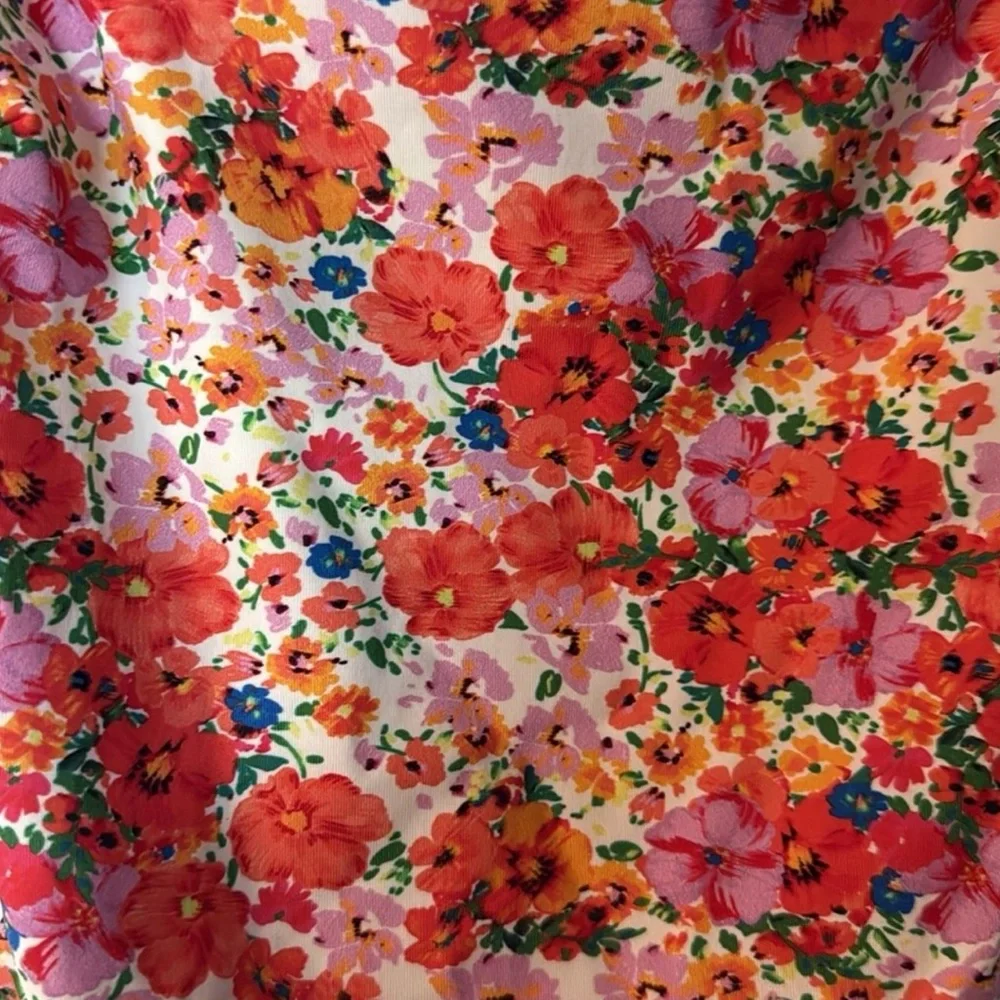 Monday Swimwear Floral One Piece - Red and White - Picture 3 of 6